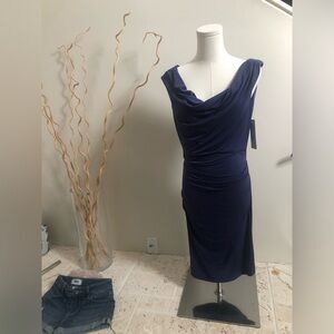 Nicole Miller Navy fitted cocktail dress
